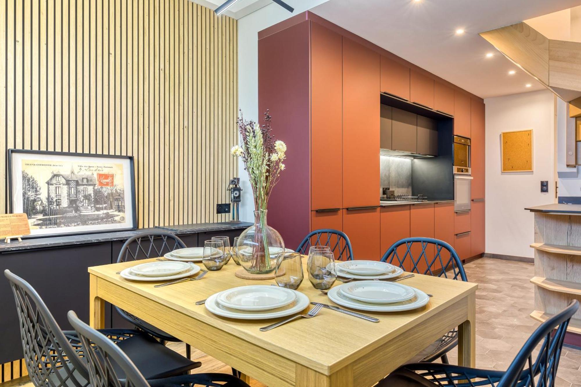Апартаменты Rose Ecrin De Charme Avec Parking Terrasse Privee Et Jardin Partage Grand-Couronne Экстерьер фото