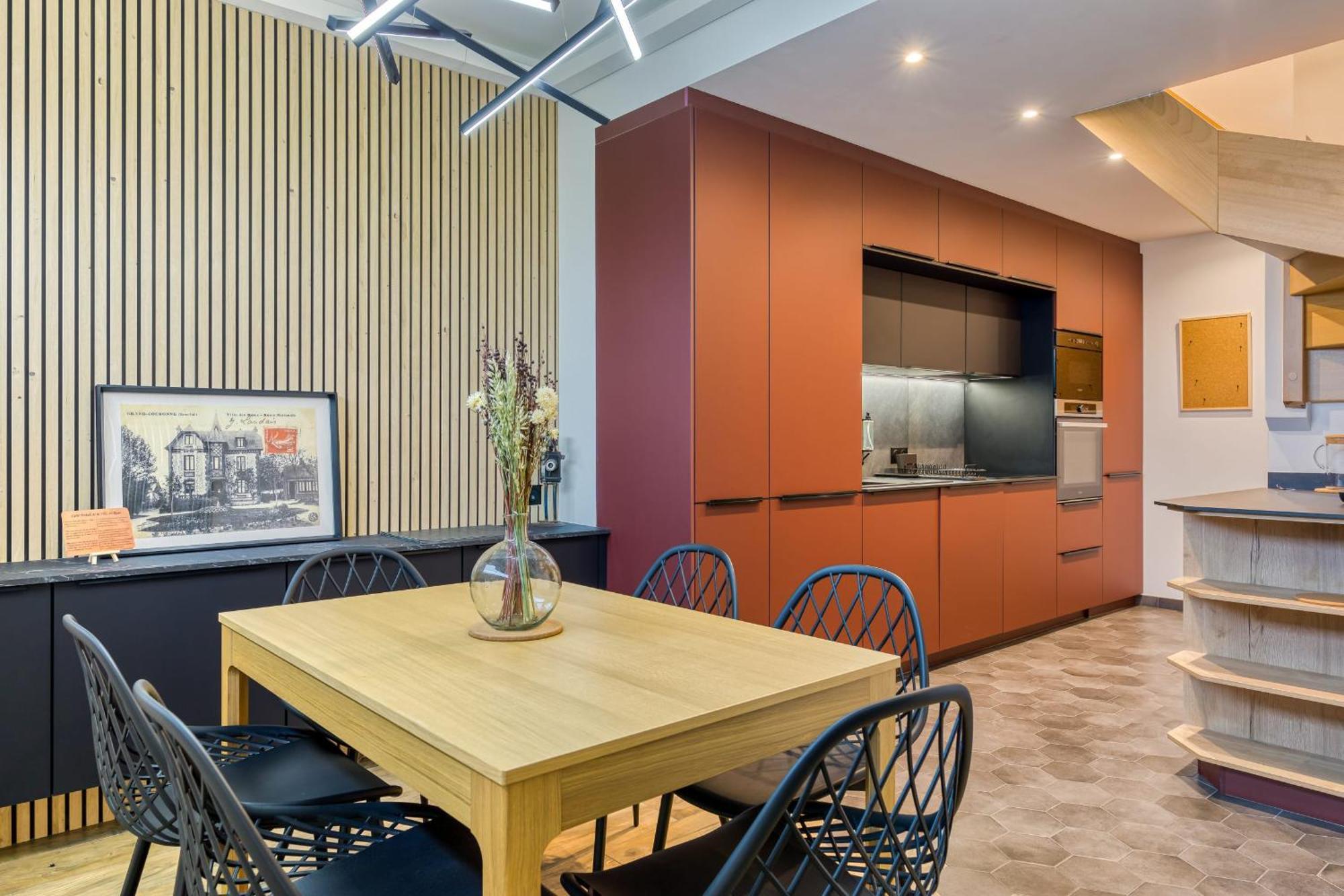Апартаменты Rose Ecrin De Charme Avec Parking Terrasse Privee Et Jardin Partage Grand-Couronne Экстерьер фото